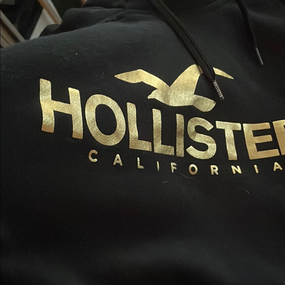 Hollister Black and Gold Sweatshirt - Picture 5 of 6